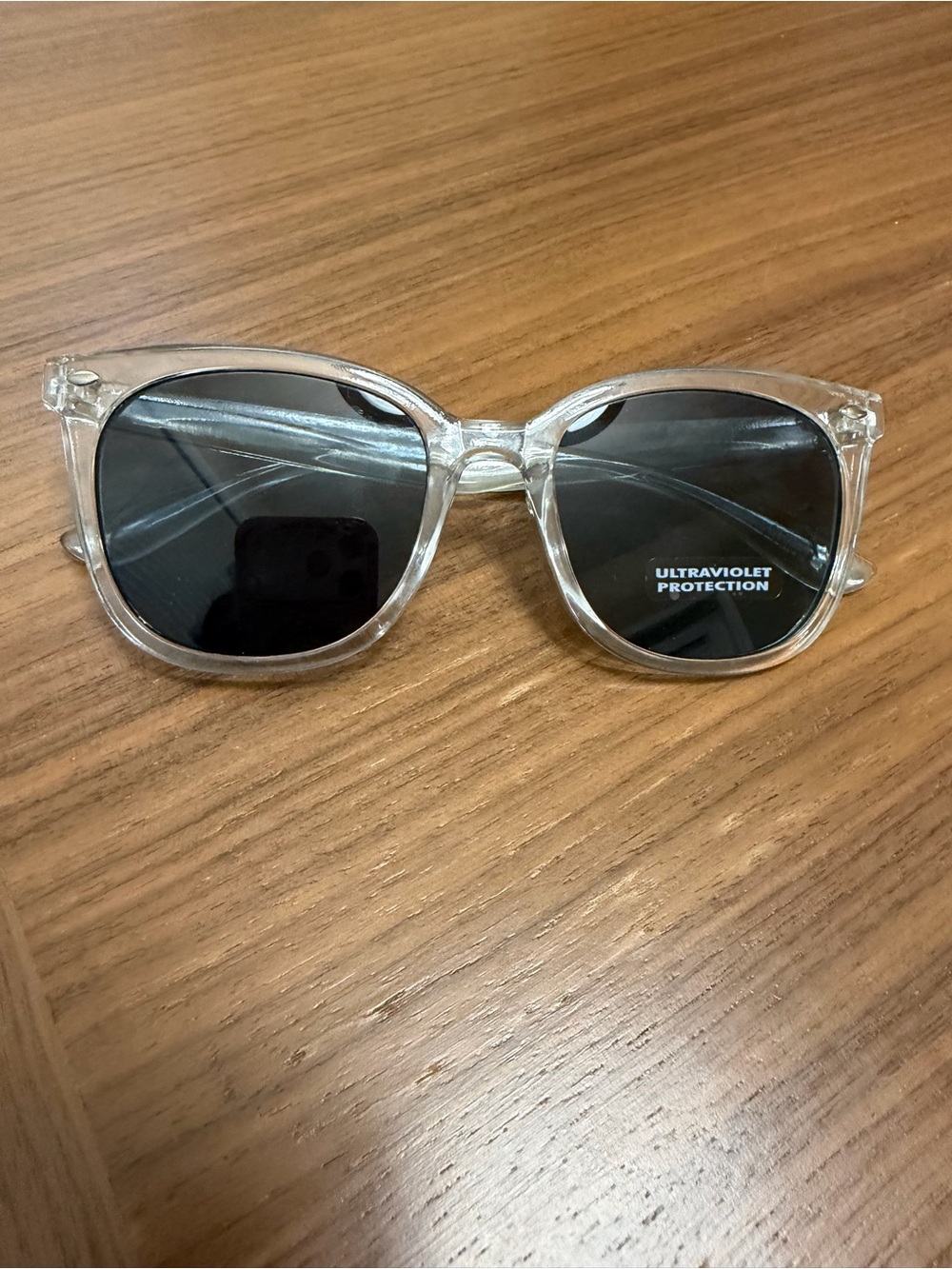 & Other Stories Clear Frame Kids Sunglasses with Black Lenses